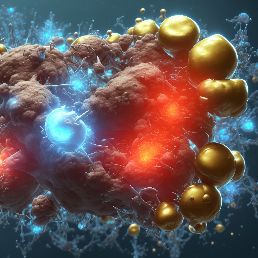 Sepsis due to anaerobes digital illustration