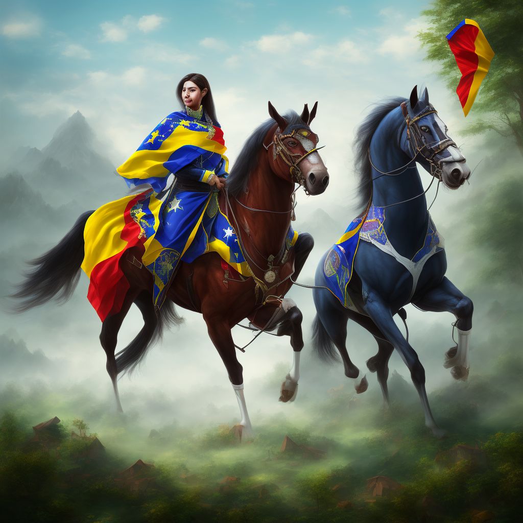 Venezuelan equine fever digital illustration