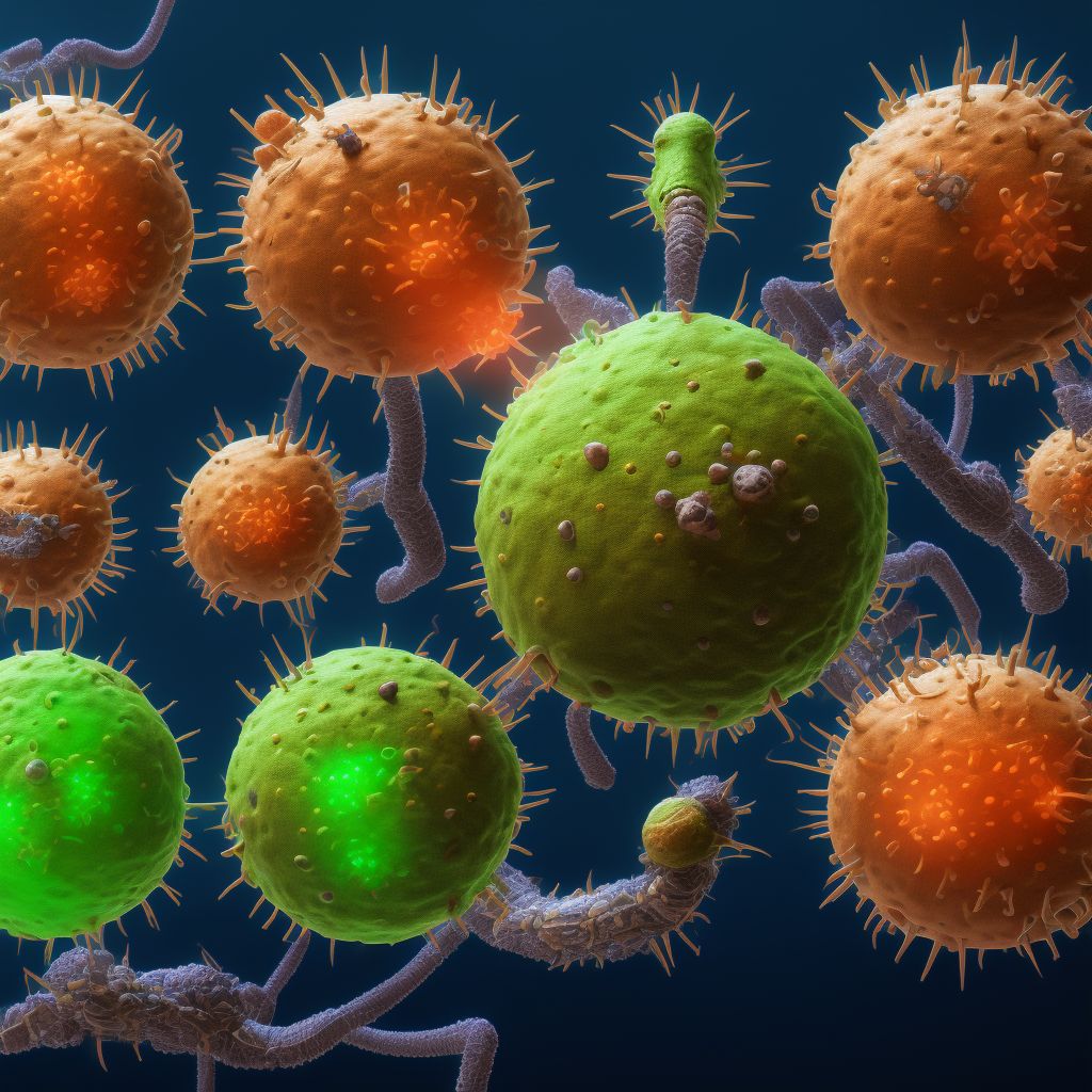 West Nile virus infection, unspecified digital illustration