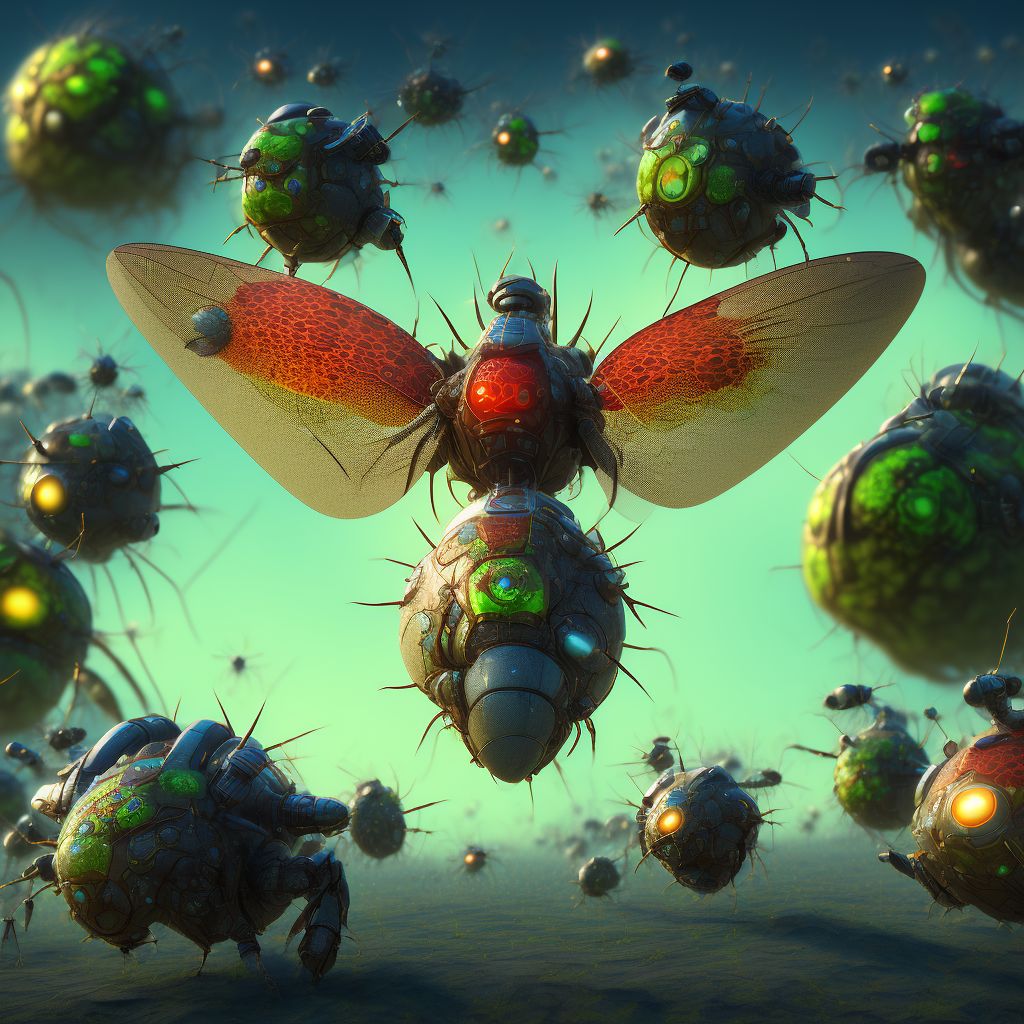 Sandfly fever digital illustration