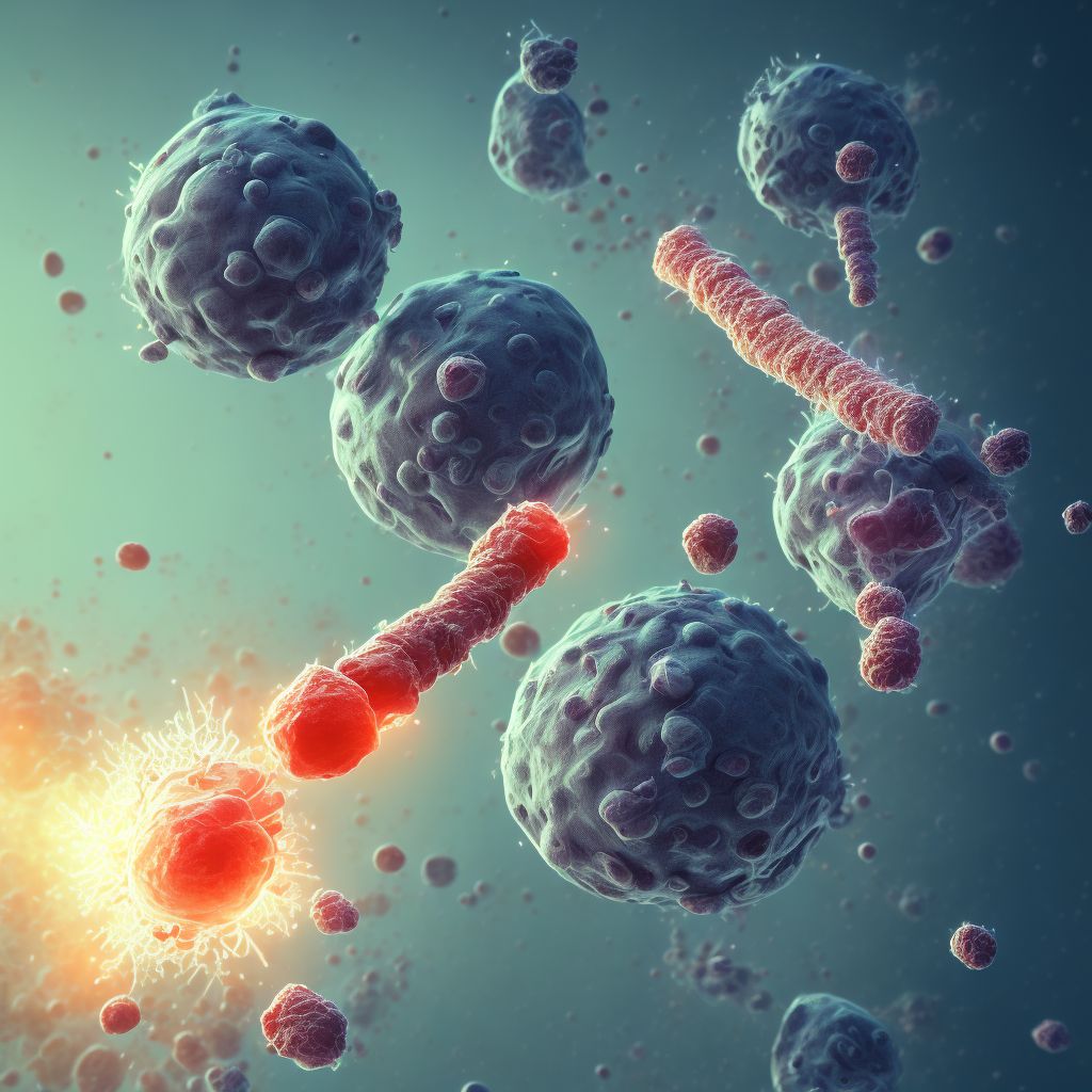 Rubella encephalitis digital illustration