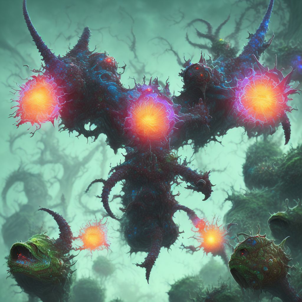 Histoplasmosis duboisii digital illustration