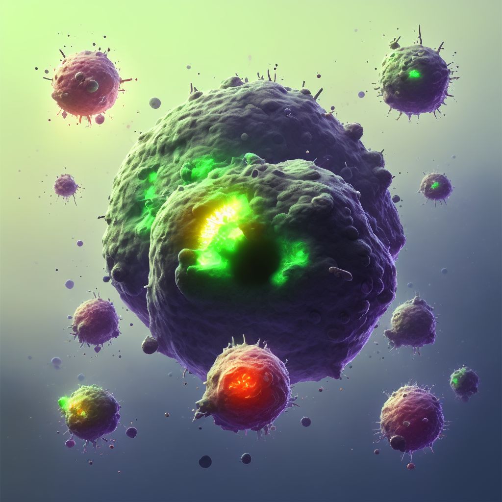 Toxoplasma hepatitis digital illustration