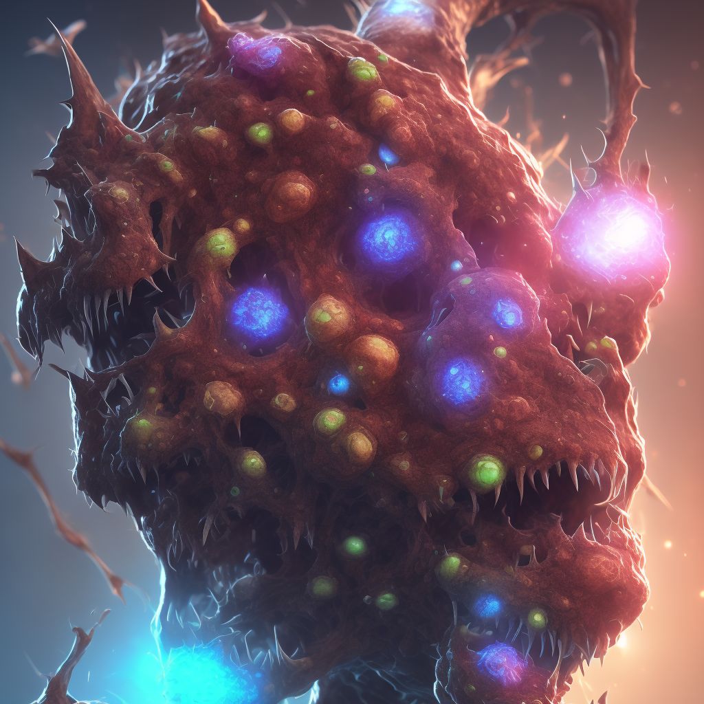 Cercarial dermatitis digital illustration
