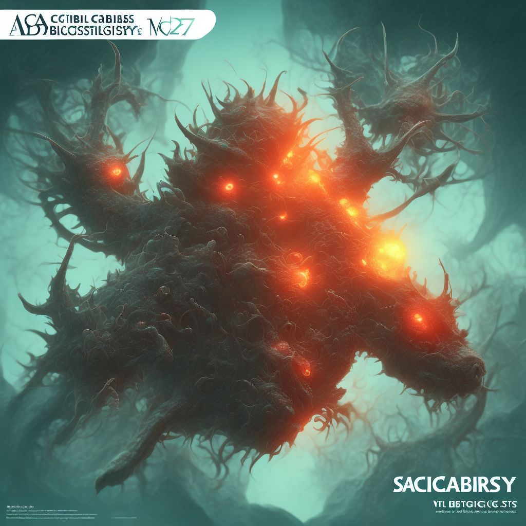 Scabies digital illustration