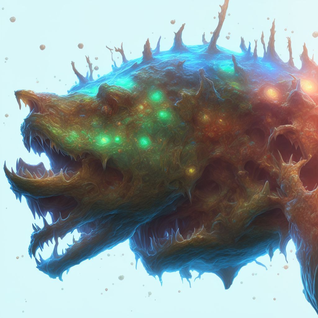 Kaposi's sarcoma of skin digital illustration
