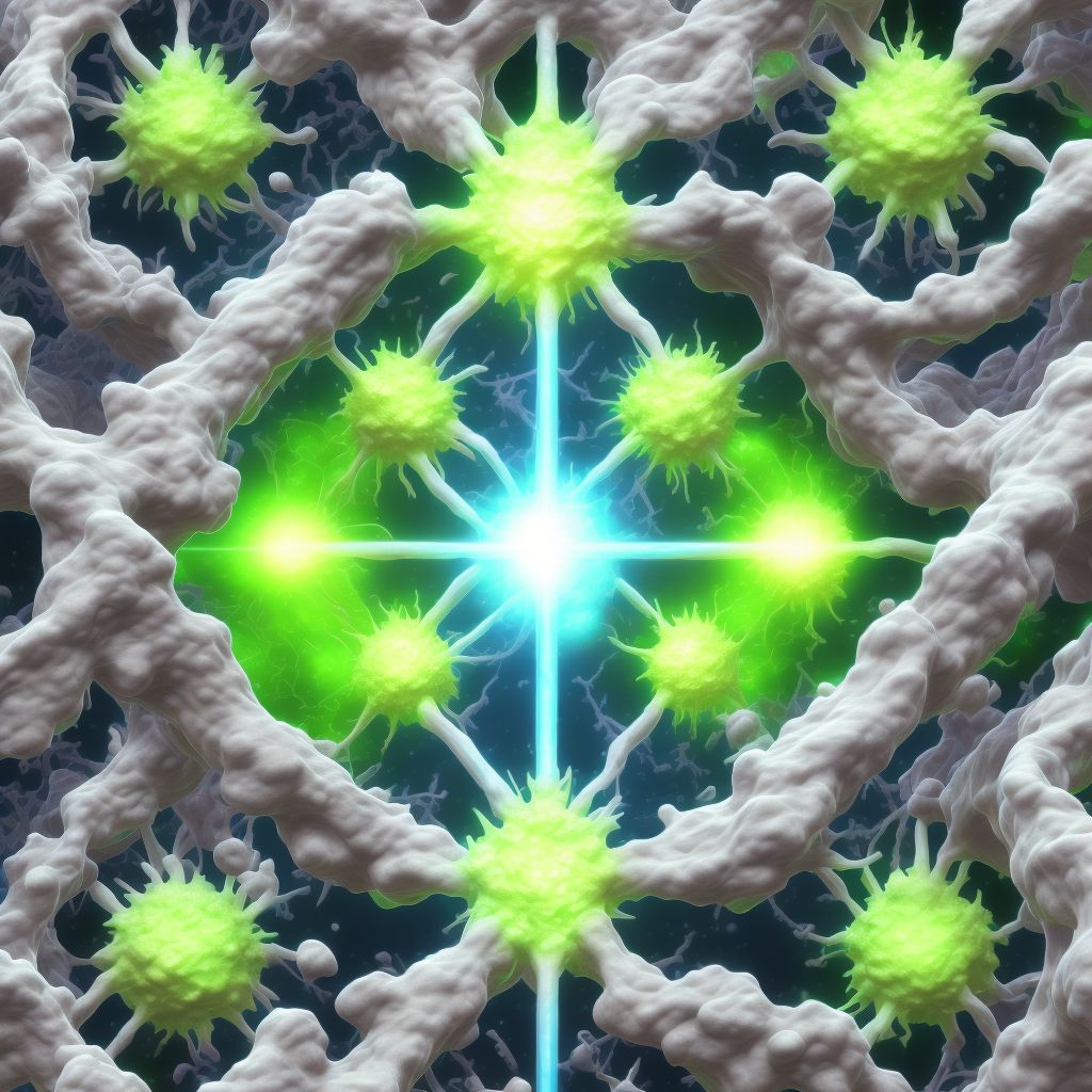 Ascorbic acid deficiency digital illustration
