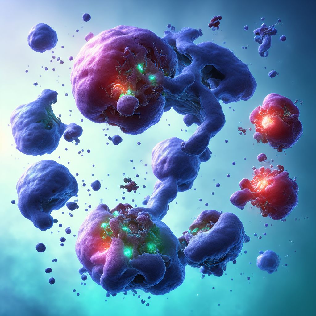Postprocedural hemorrhage of an endocrine system organ or structure following an endocrine system procedure digital illustration