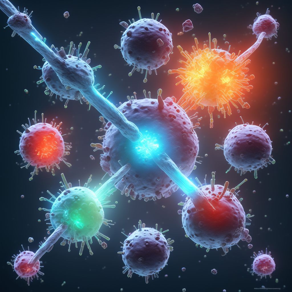 Sequelae of viral hepatitis digital illustration