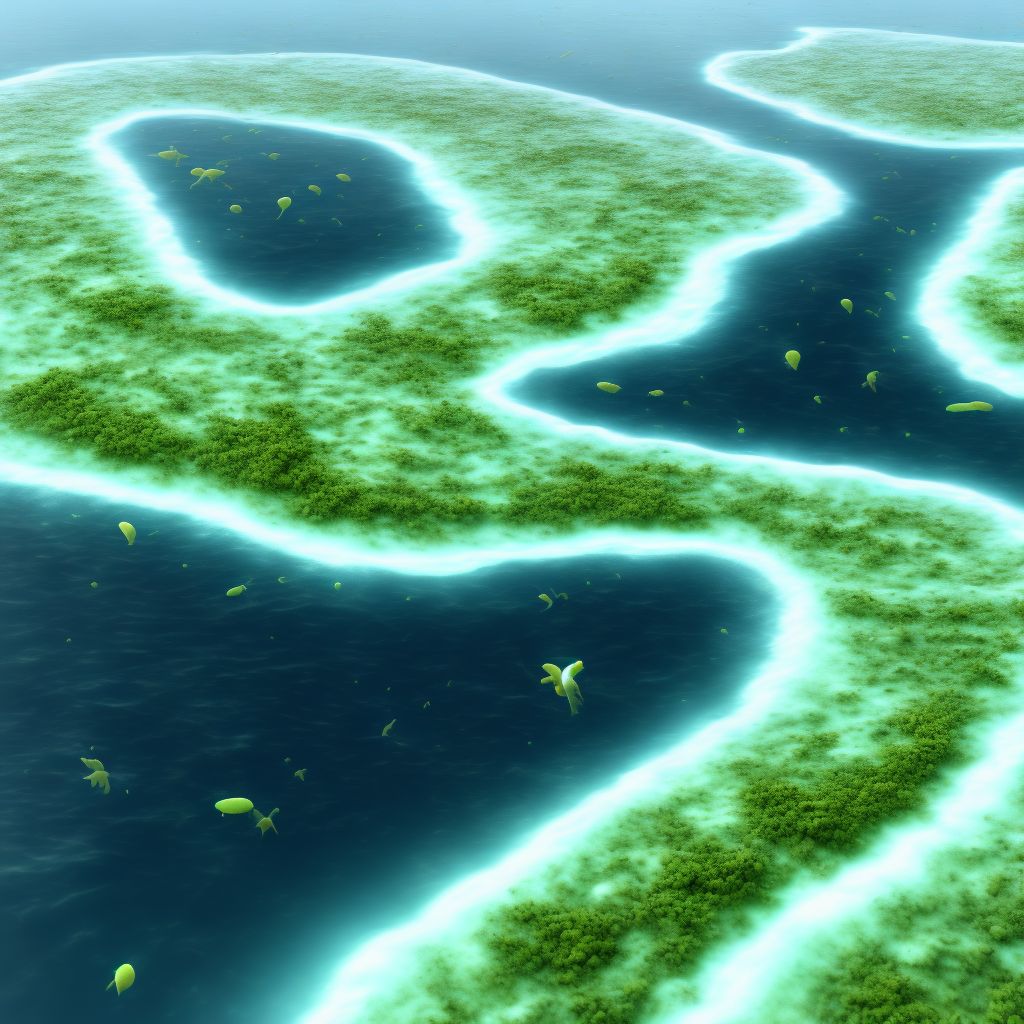 Vibrio vulnificus as the cause of diseases classified elsewhere digital illustration
