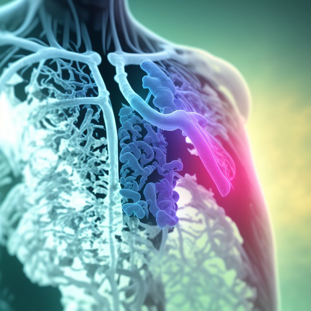 Other respiratory tuberculosis digital illustration