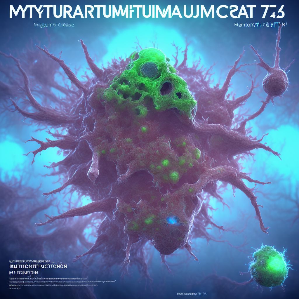 Cutaneous mycobacterial infection digital illustration