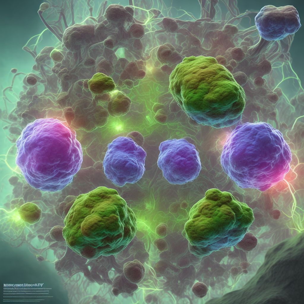 Disseminated mycobacterium avium-intracellulare complex (DMAC) digital illustration