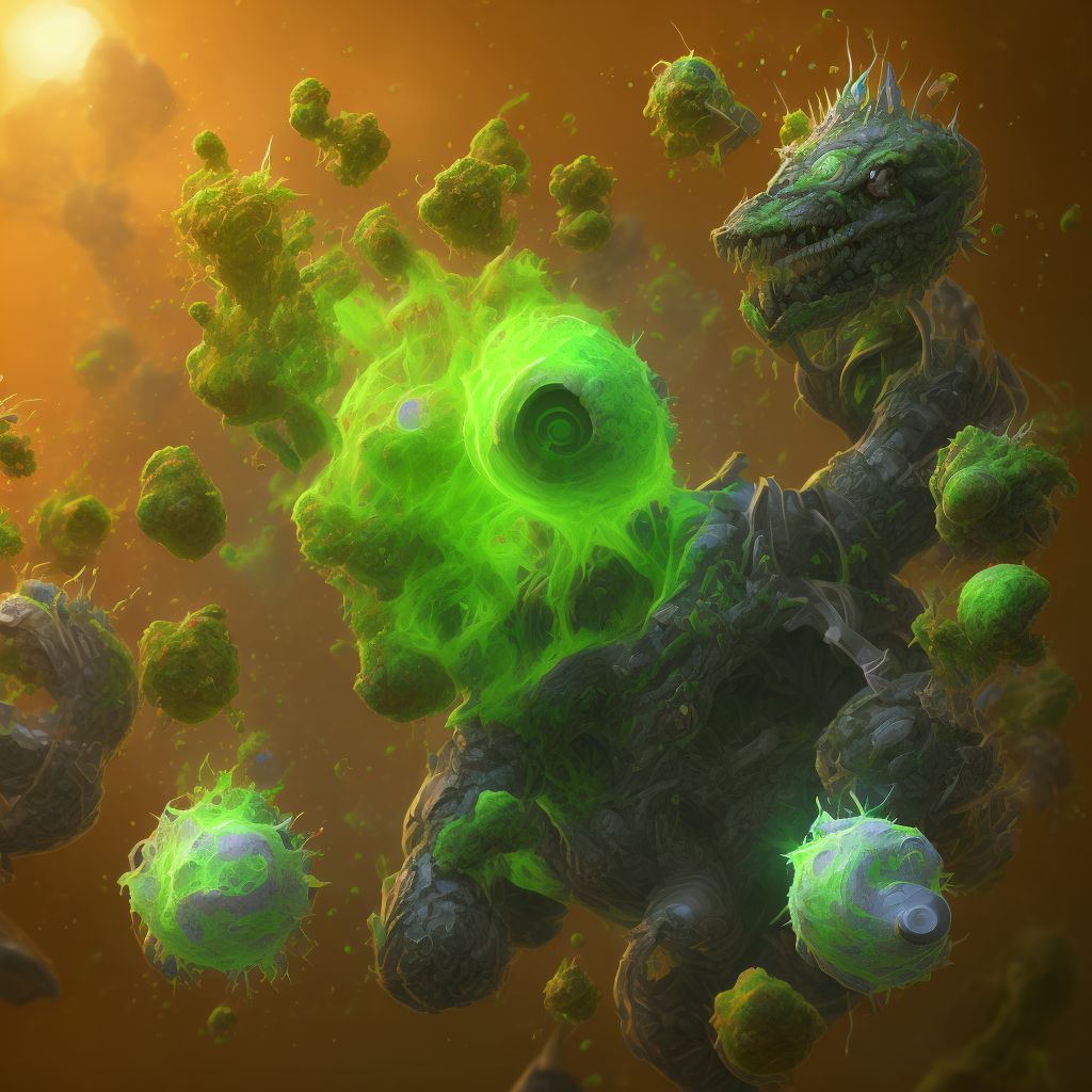 Toxic shock syndrome digital illustration
