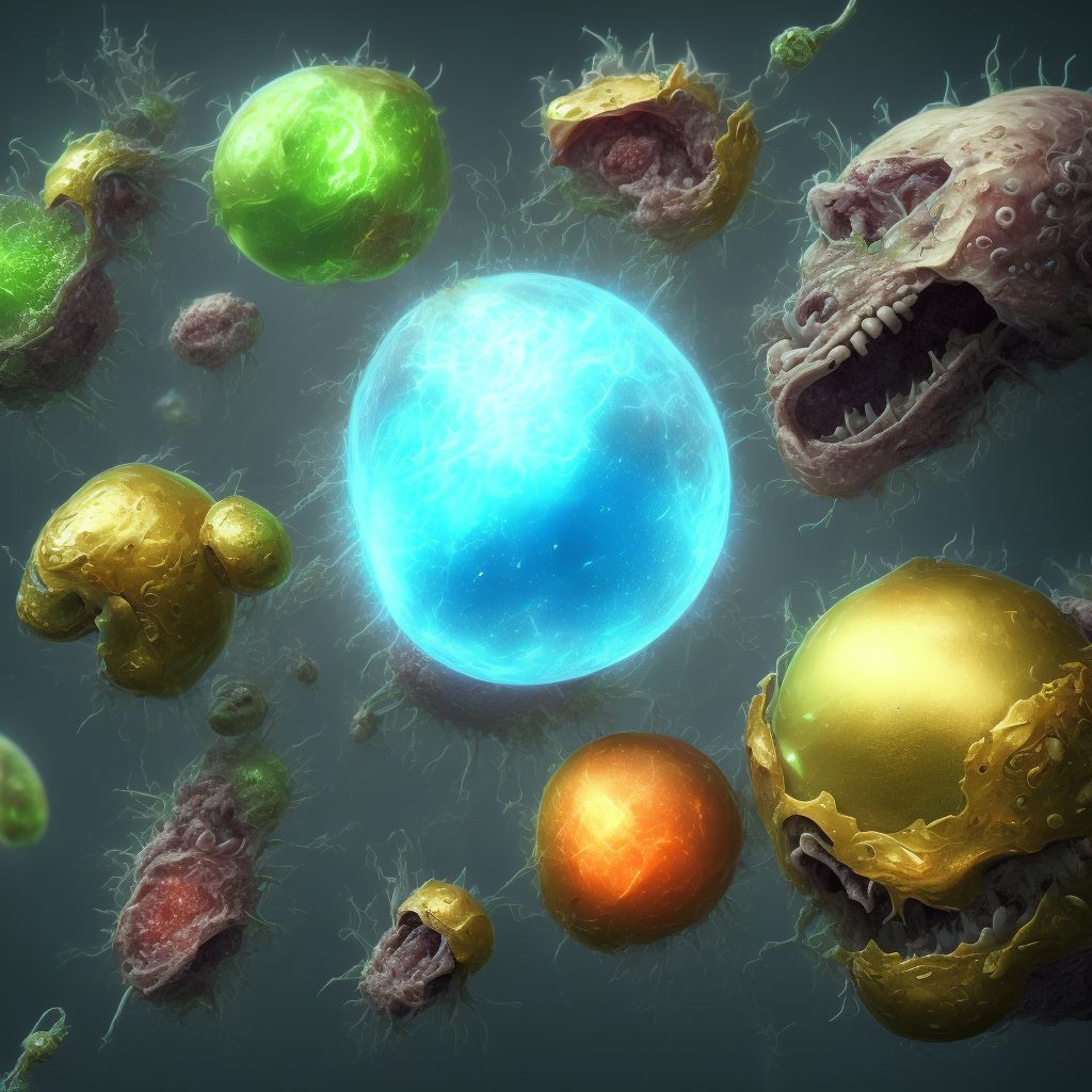 Infant botulism digital illustration