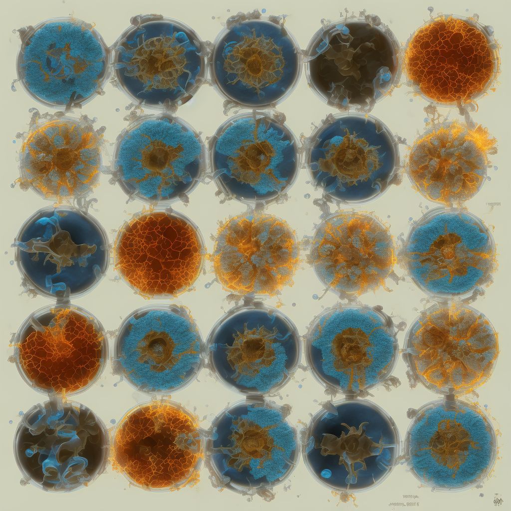 Early visceral congenital syphilis digital illustration