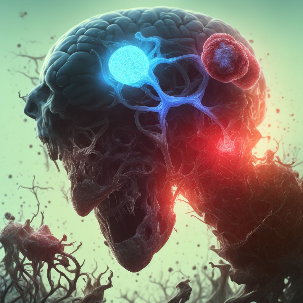 Other cerebrovascular syphilis digital illustration