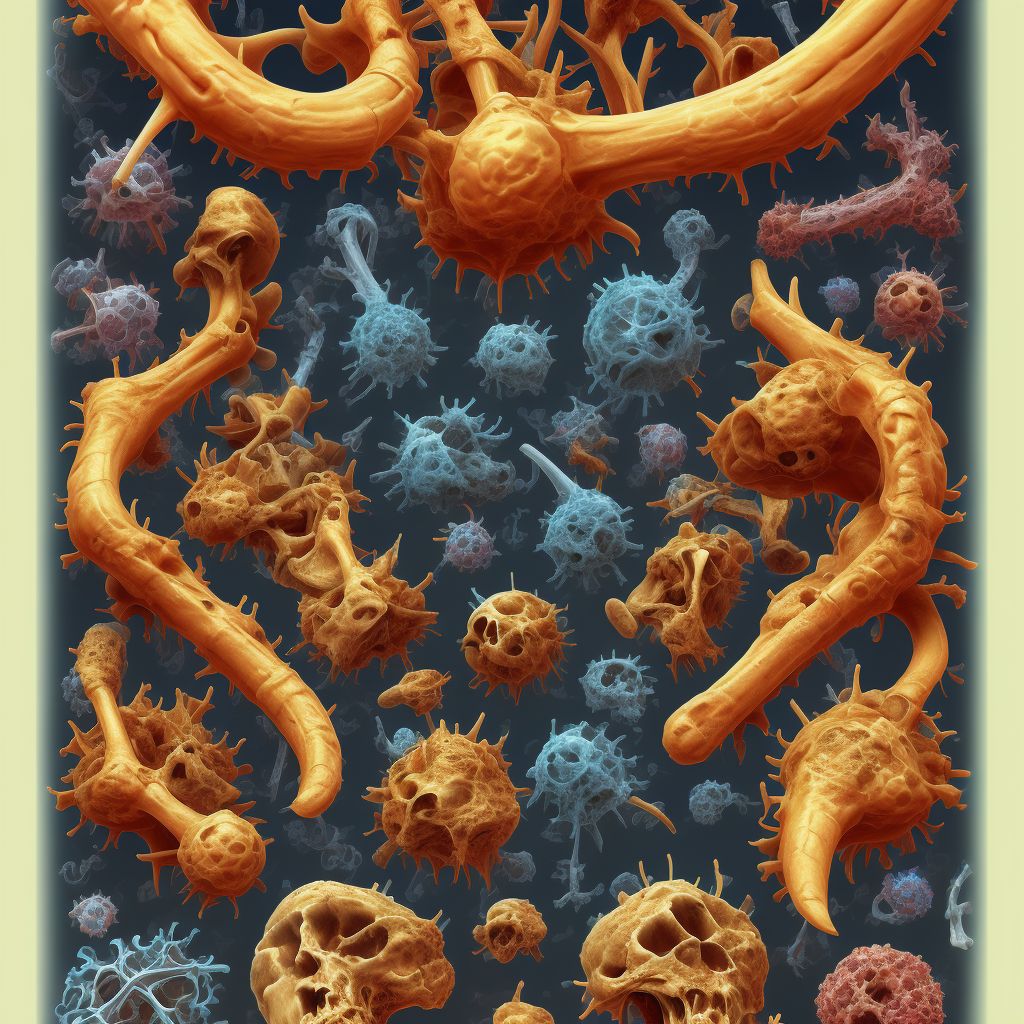 Syphilis of bone and joint digital illustration