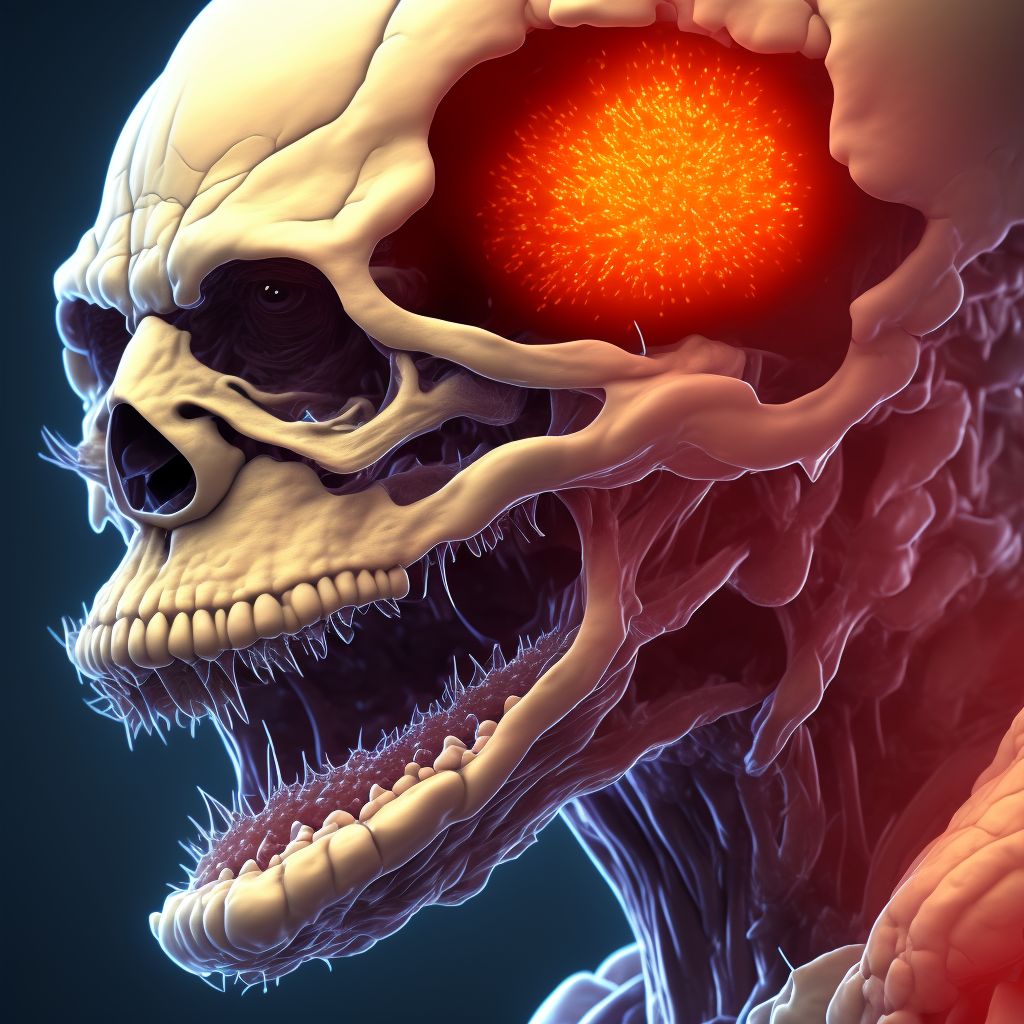 Gonococcal prostatitis digital illustration