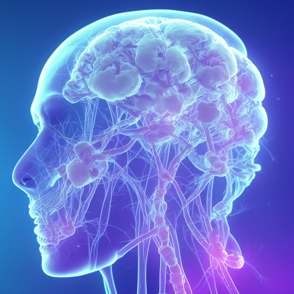 Gonococcal meningitis digital illustration