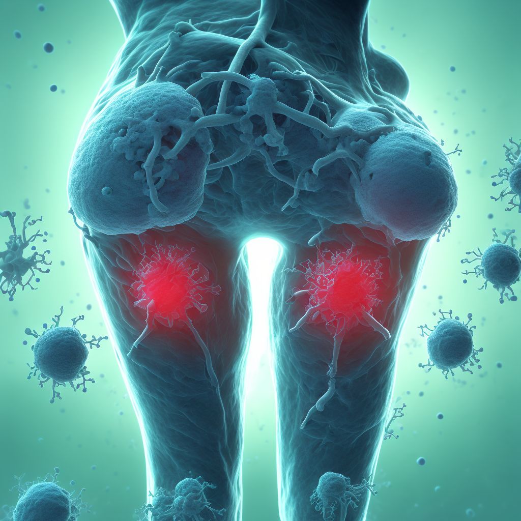 Chlamydial female pelvic inflammatory disease digital illustration