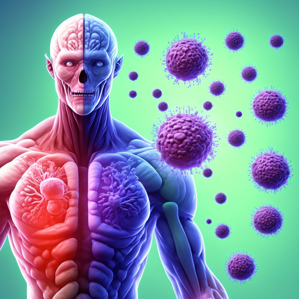 Other specified viral encephalitis digital illustration