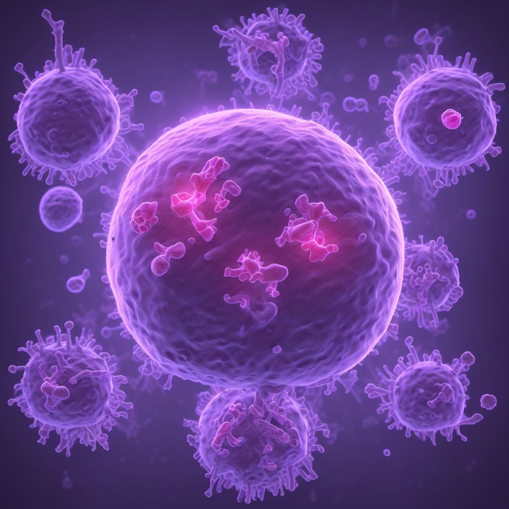 Rubella arthritis digital illustration