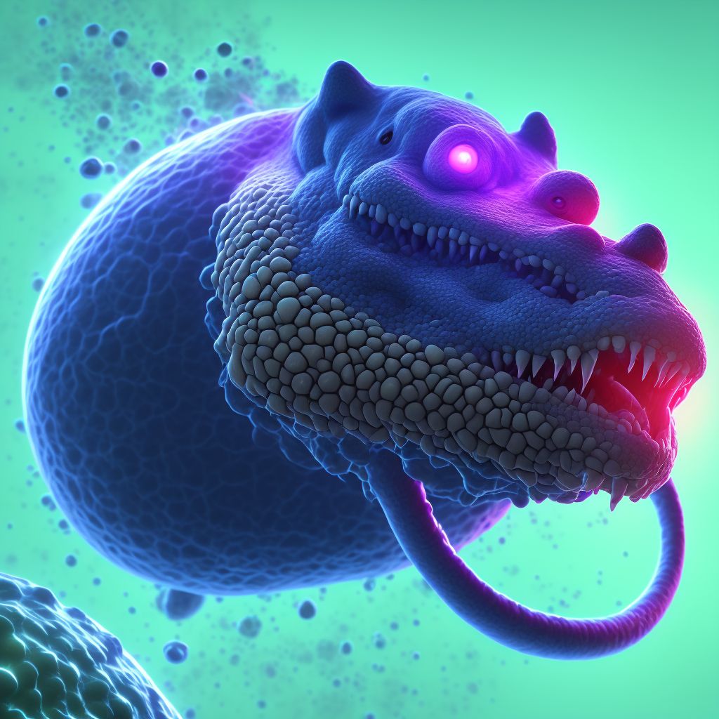 Mumps pancreatitis digital illustration