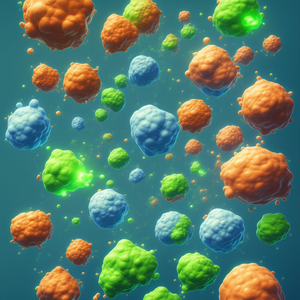 Mumps nephritis digital illustration