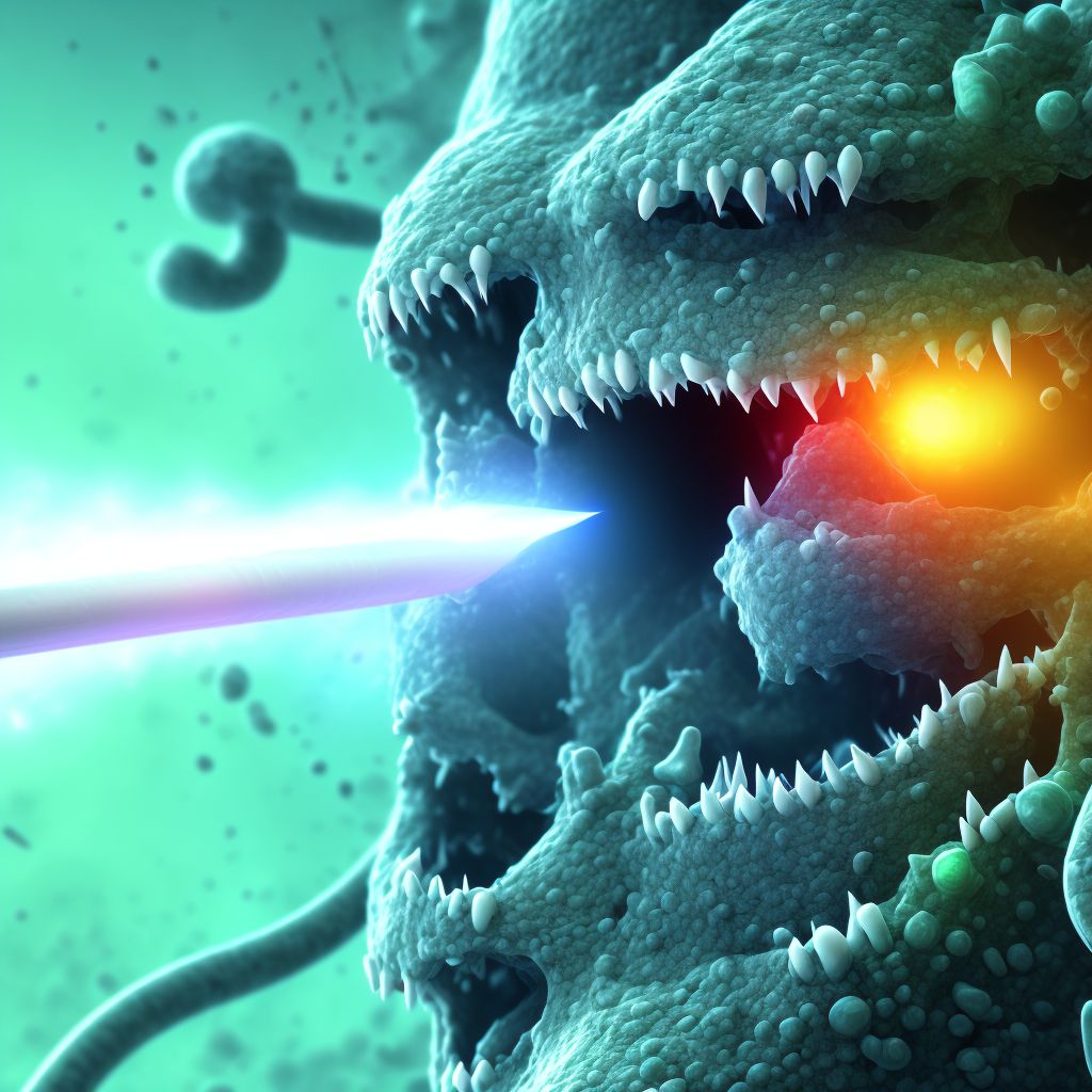 Viral pharyngoconjunctivitis digital illustration