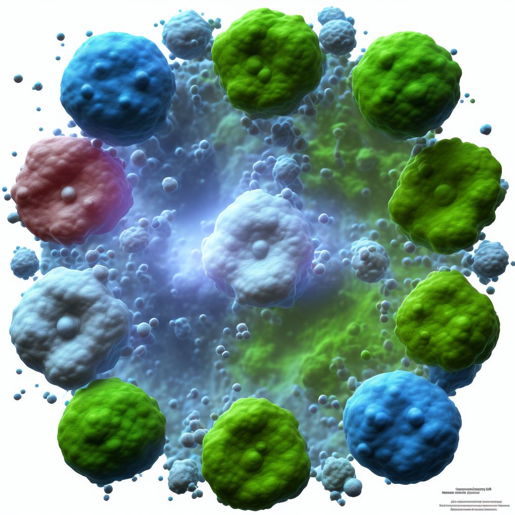 Candidiasis, unspecified digital illustration