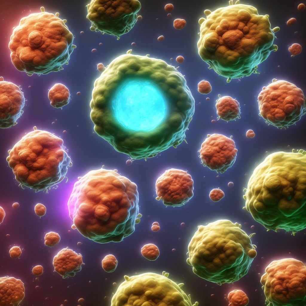 Malignant neoplasm of duodenum digital illustration