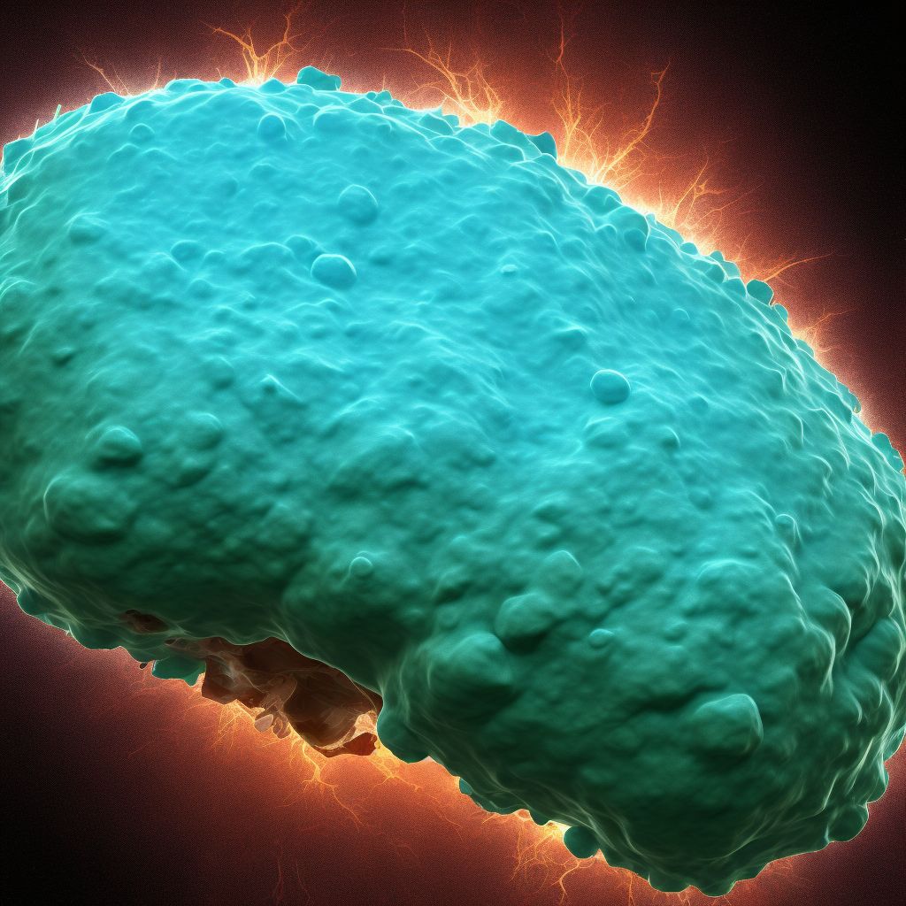 Basal cell carcinoma of skin of breast digital illustration