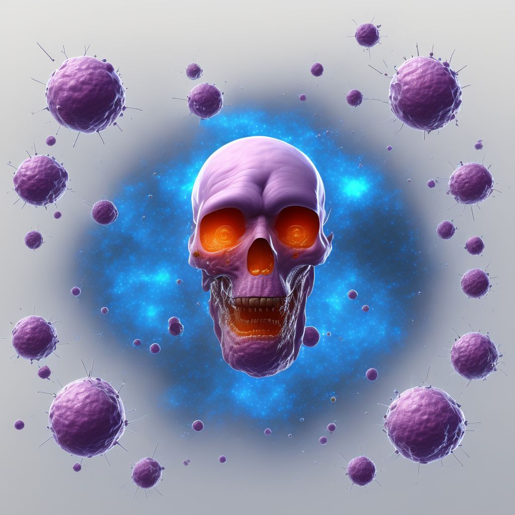 Merkel cell carcinoma, unspecified digital illustration