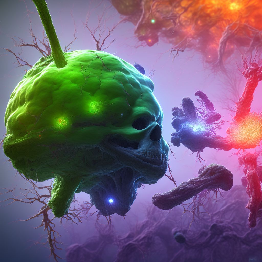 Nodular sclerosis Hodgkin lymphoma, lymph nodes of inguinal region and lower limb digital illustration