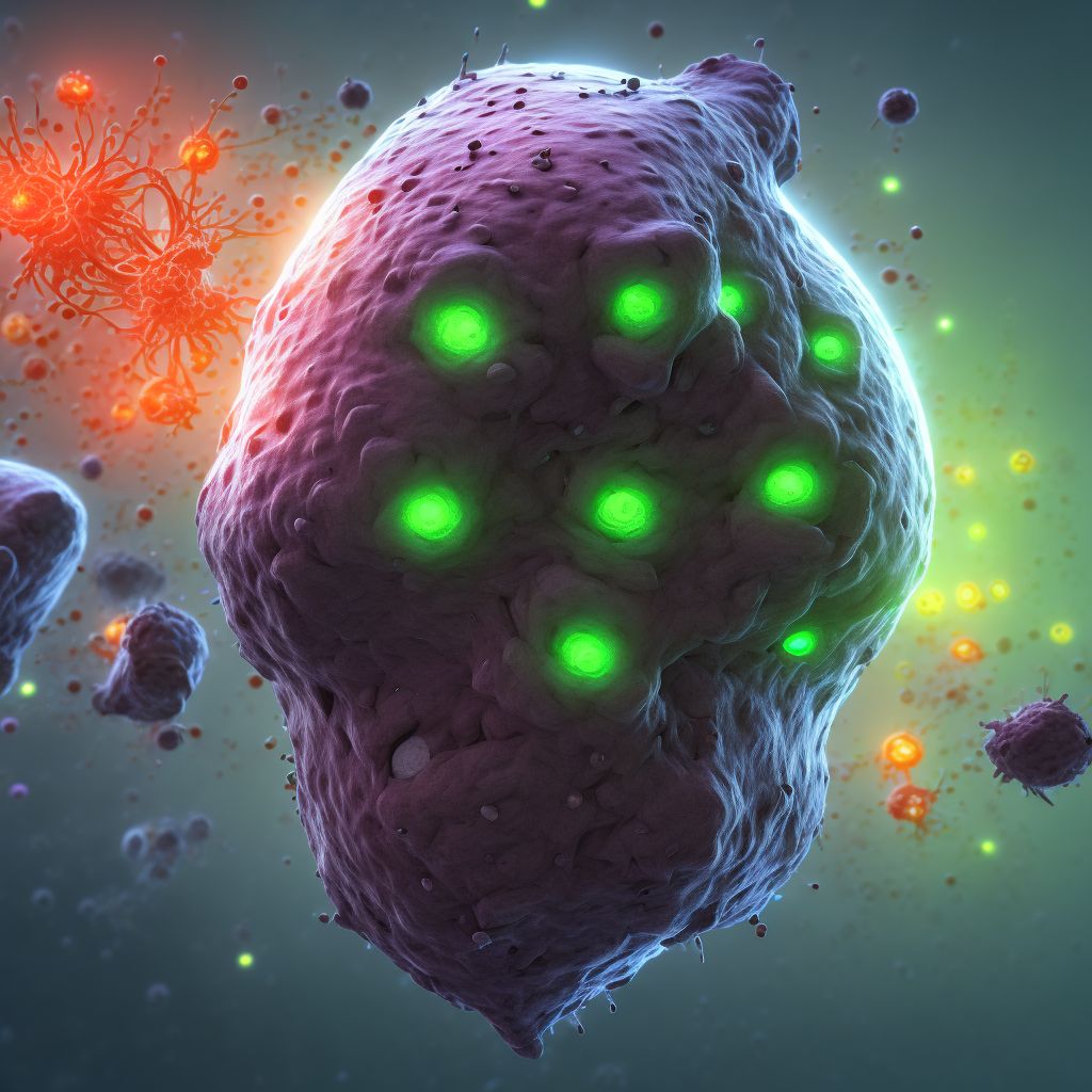 Lymphocyte depleted Hodgkin lymphoma, lymph nodes of inguinal region and lower limb digital illustration