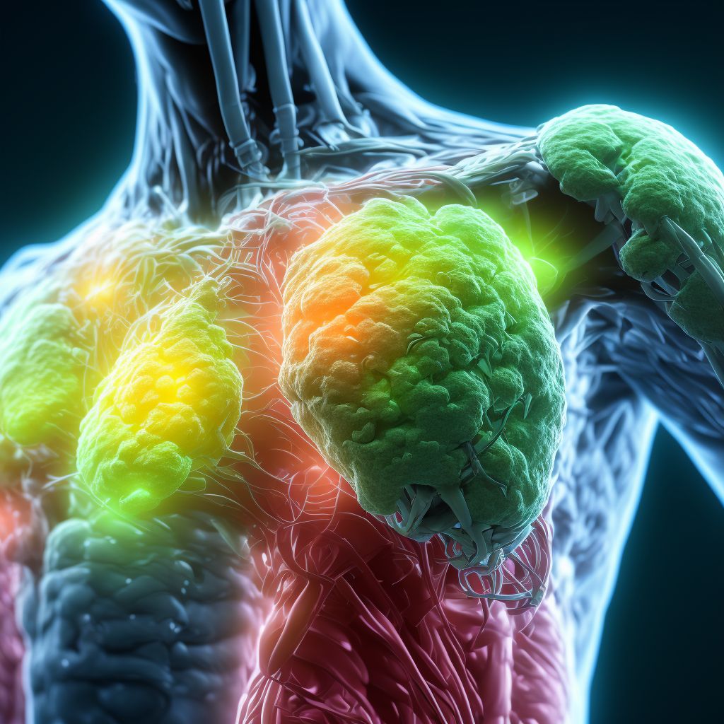 Other Hodgkin lymphoma, lymph nodes of inguinal region and lower limb digital illustration