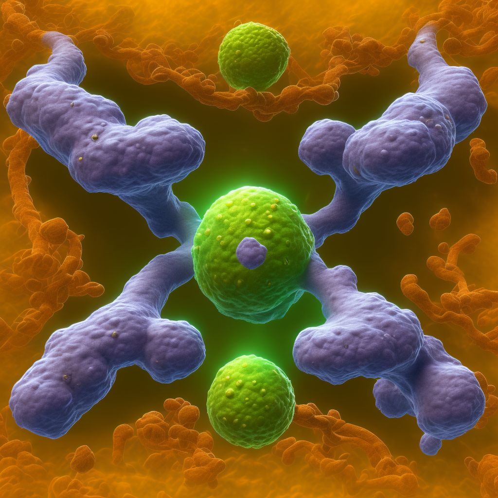 Diffuse follicle center lymphoma, lymph nodes of inguinal region and lower limb digital illustration