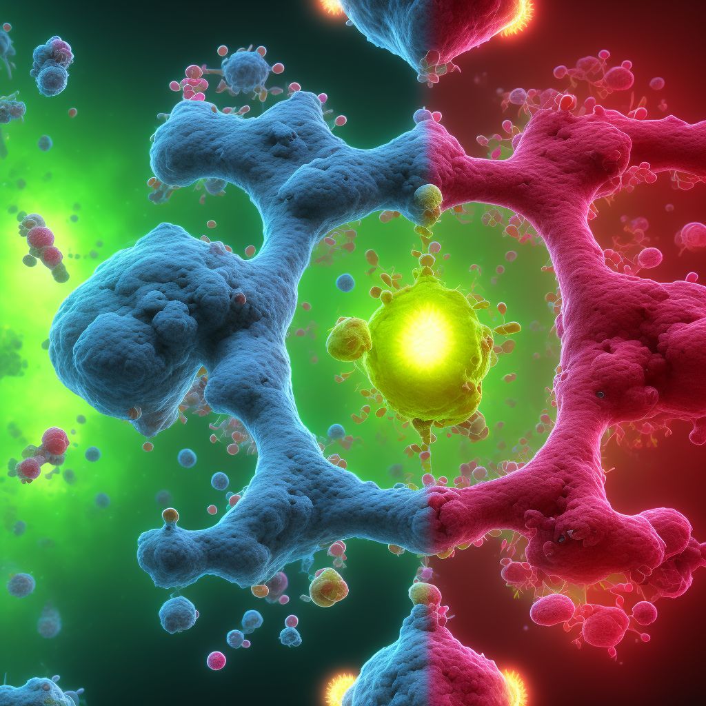 Diffuse follicle center lymphoma, extranodal and solid organ sites digital illustration