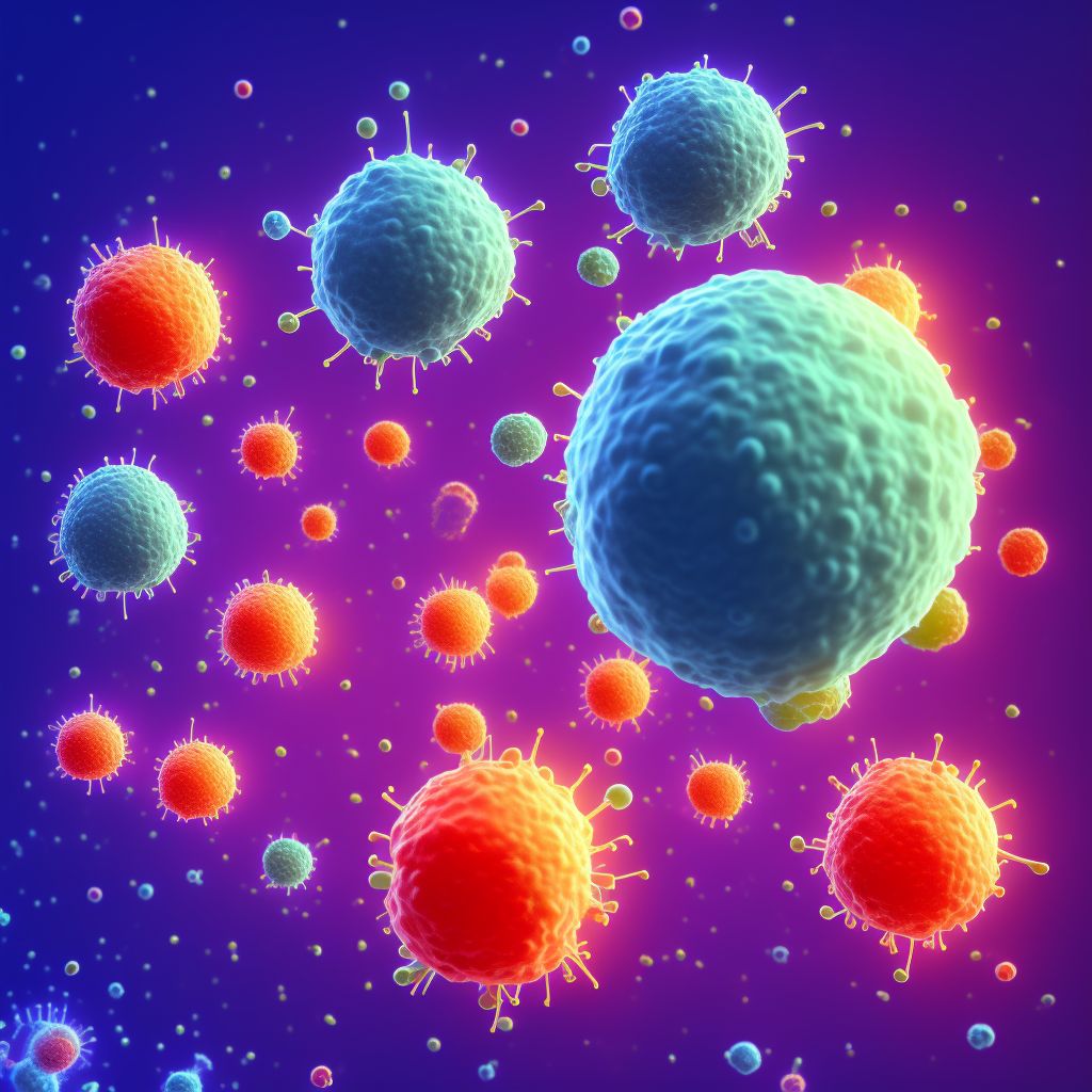Small cell B-cell lymphoma, unspecified site digital illustration