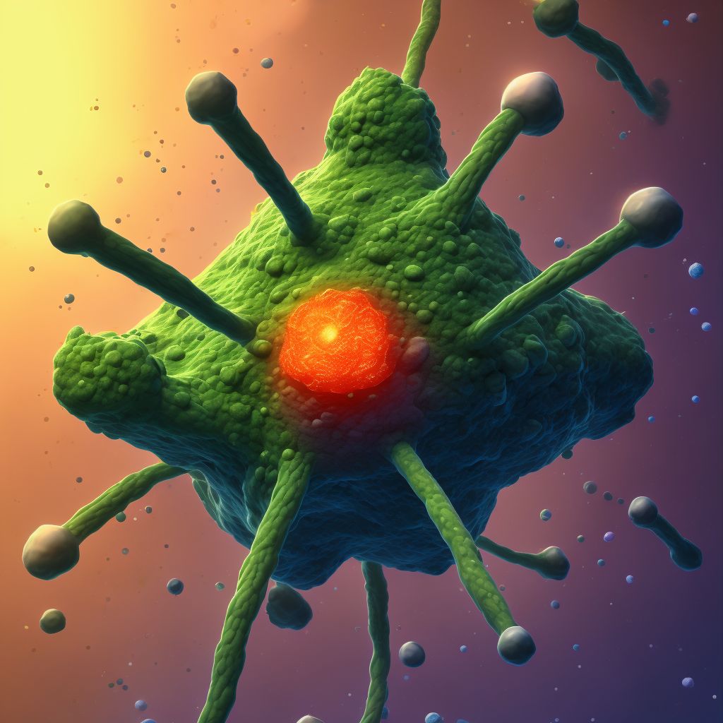 Small cell B-cell lymphoma, lymph nodes of axilla and upper limb digital illustration
