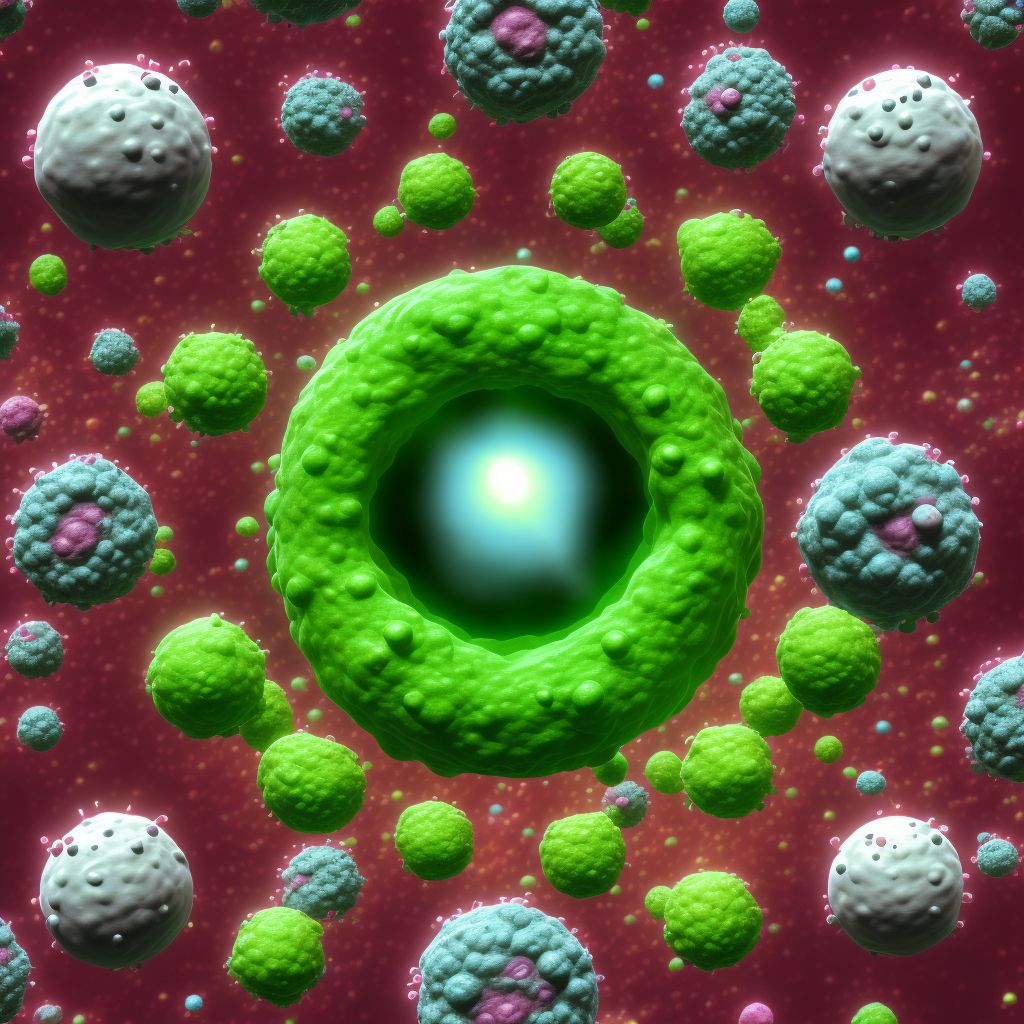 Small cell B-cell lymphoma, extranodal and solid organ sites digital illustration