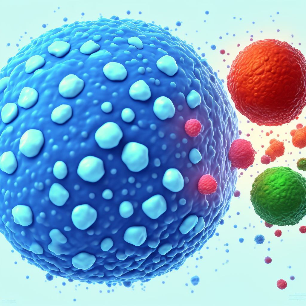 Acute megakaryoblastic leukemia, in remission digital illustration