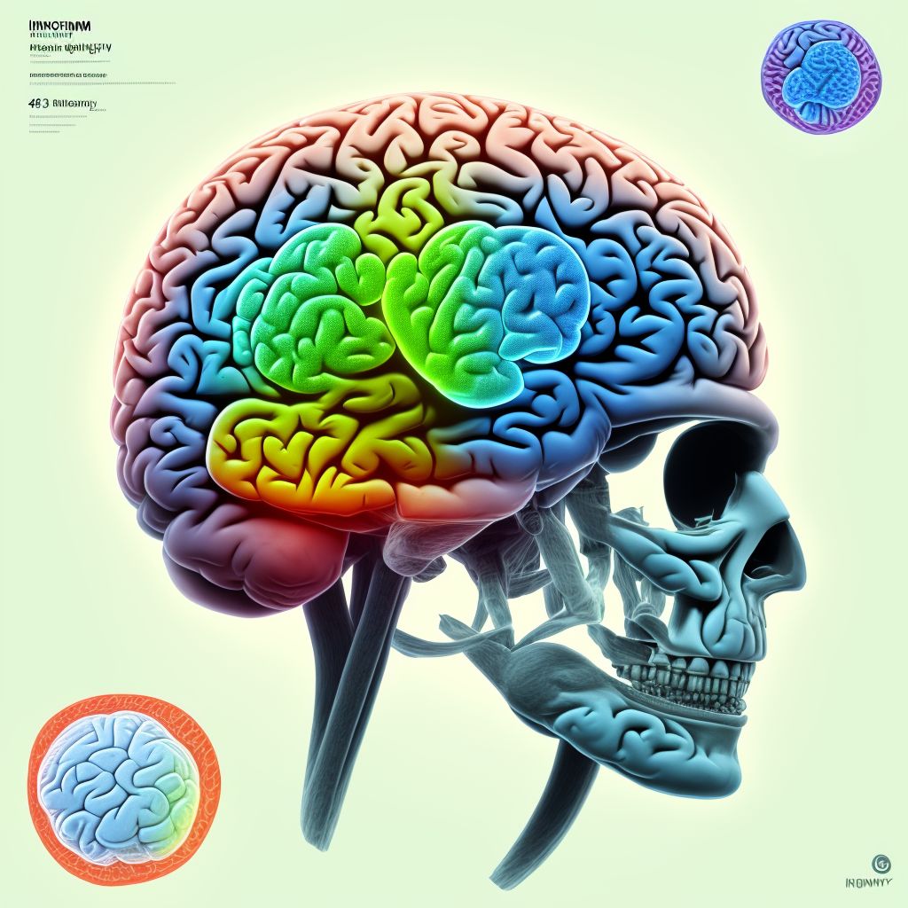 Benign neoplasm of brain, infratentorial digital illustration
