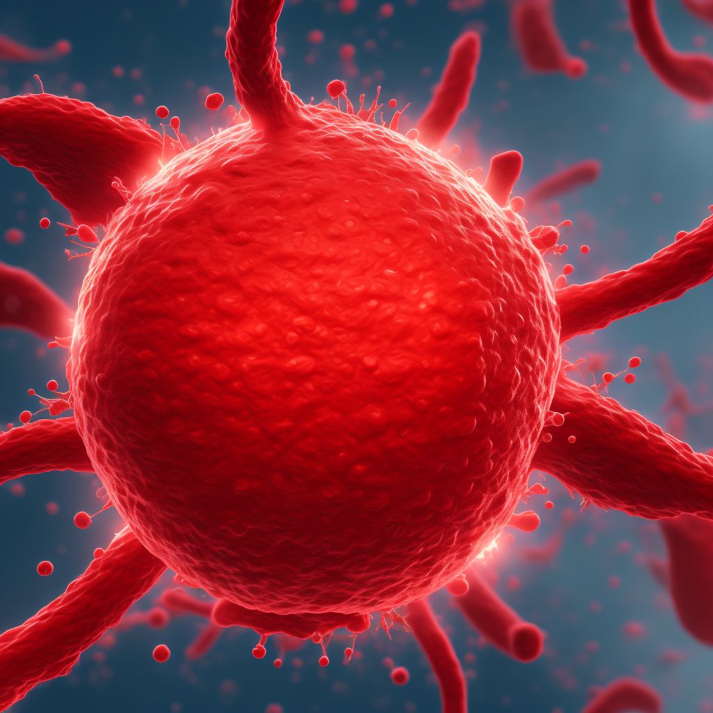 Acquired pure red cell aplasia, unspecified digital illustration