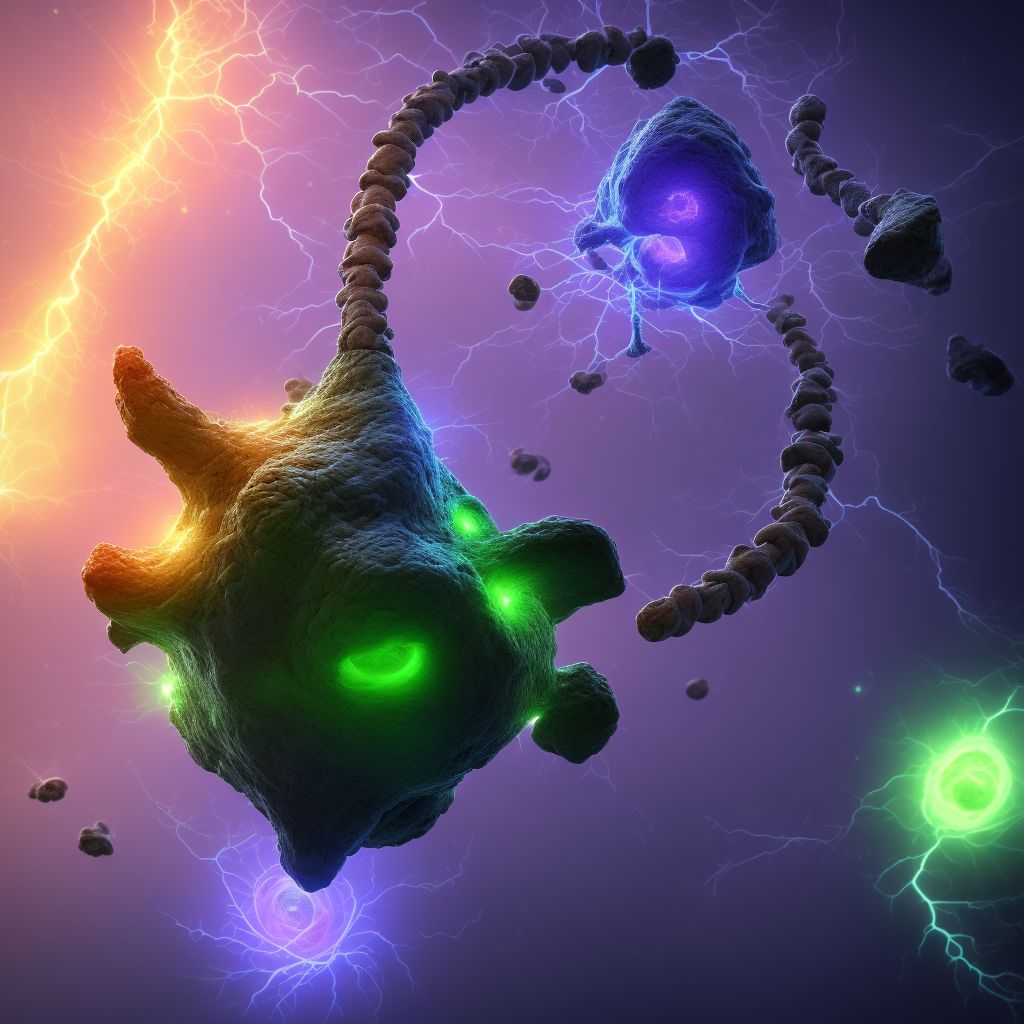 Thyrotoxicosis with toxic multinodular goiter with thyrotoxic crisis or storm digital illustration