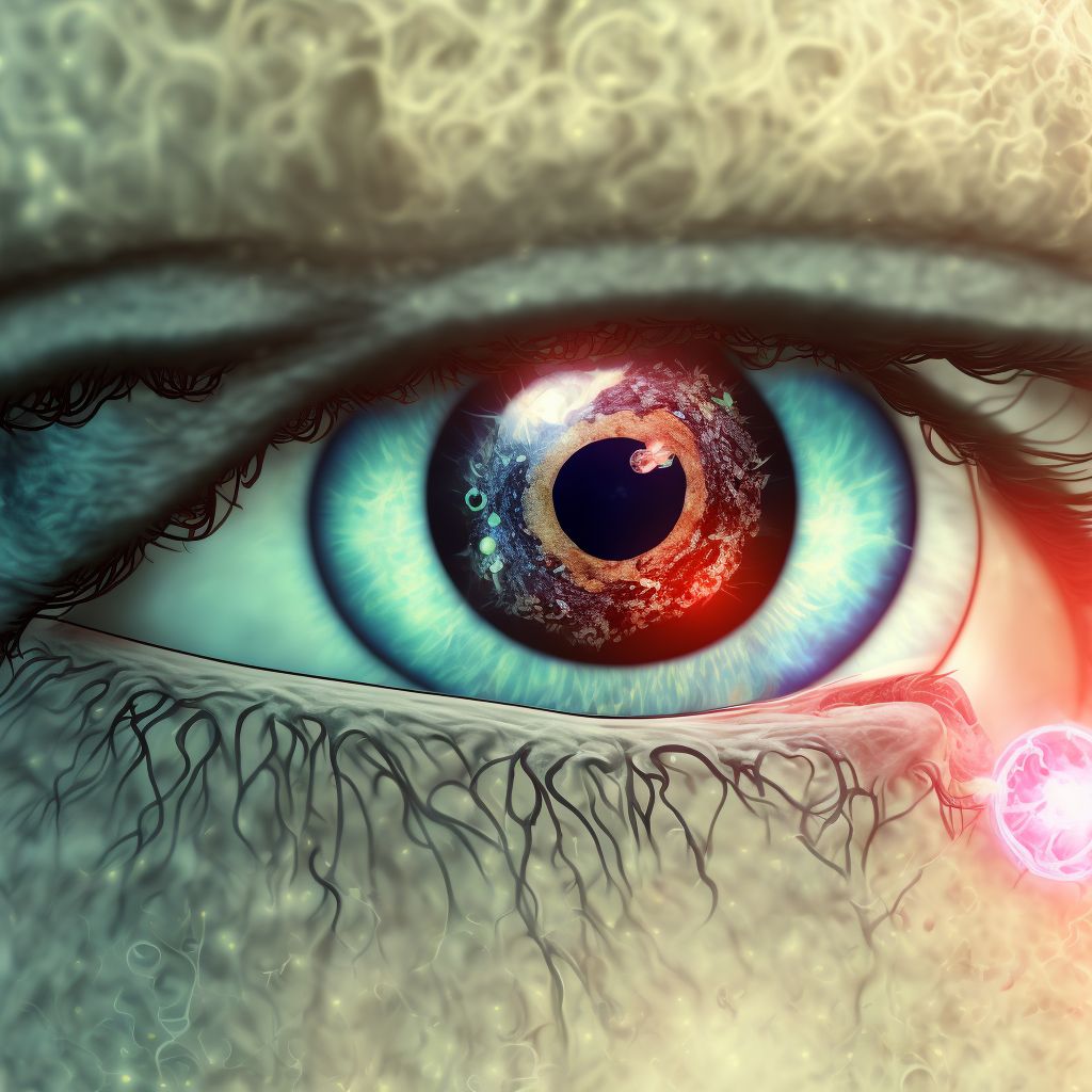 Type 2 diabetes mellitus with severe nonproliferative diabetic retinopathy with macular edema, bilateral digital illustration