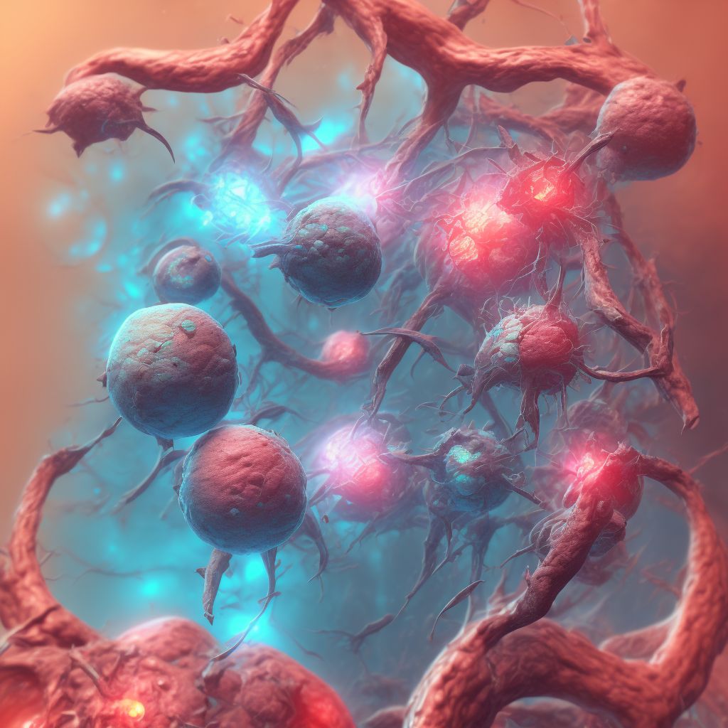 Asymptomatic postprocedural ovarian failure digital illustration