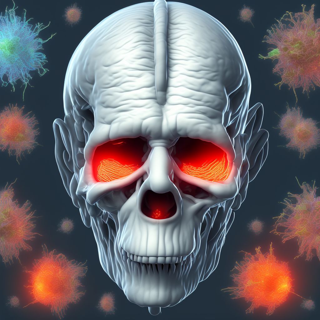 Unspecified dementia, moderate, with agitation digital illustration