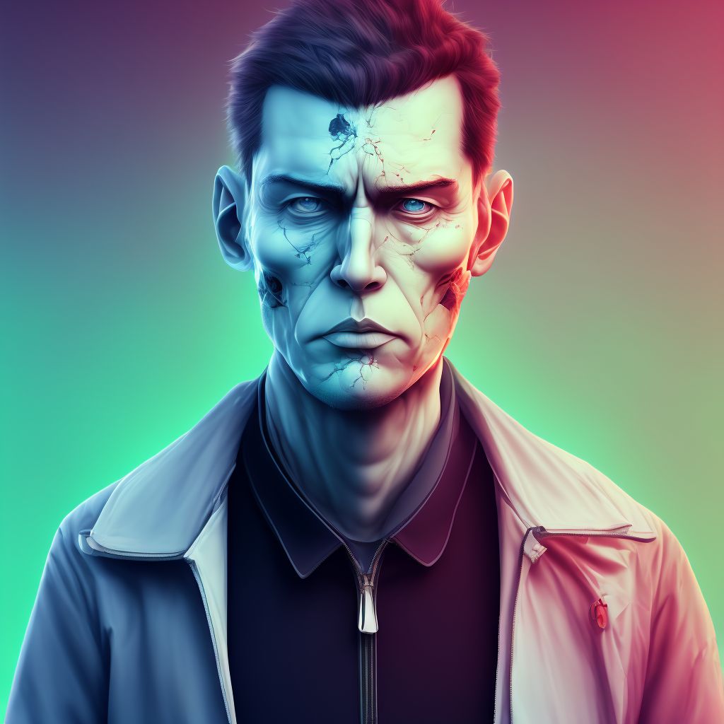 Paranoid personality disorder digital illustration